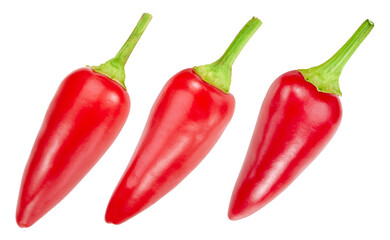 Chili with clipping path isolated
