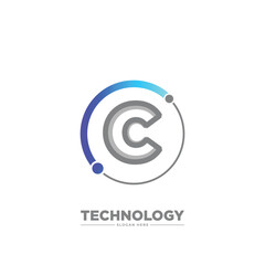 Letter C Technology Business Logo Template