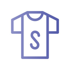 tshirt gradient icon