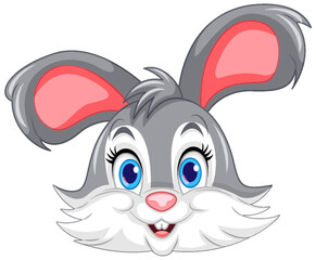 Cute Rabbit Cartoon Character Vector