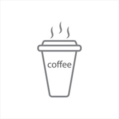 coffee cup icon vector illustration symbol