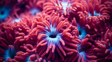 anemone actinia texture underwater reef sea coral © Tremens Productions