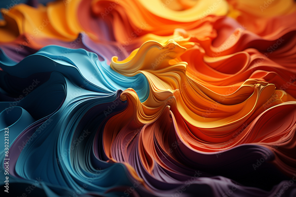 Aufkleber A series of abstract shapes and patterns merging and transforming, mirroring the fluidity and ever-changing nature of dreams.  Generative AI technology.