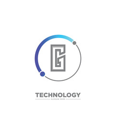 Letter G Technology Business Logo Template