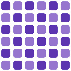 Purple rounded square pattern. Rounded square vector pattern. Seamless geometric pattern for clothing, wrapping paper, backdrop, background, gift card.