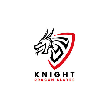 Knight Dragon Slayer Logo
