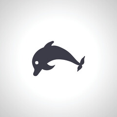 dolphin icon. dolphin isolated icon