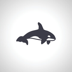 orca icon. killer whale icon,