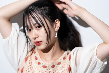 Fototapeta premium 爽やかな若い女性