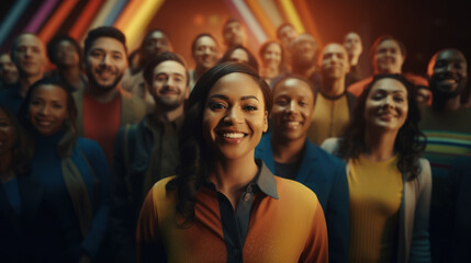 Obraz premium Diversity People, Human Rights Campaign