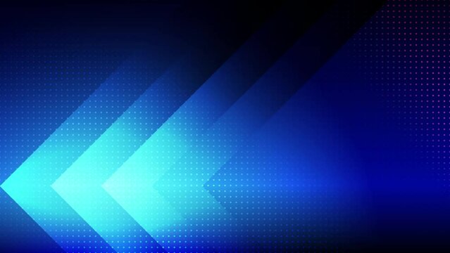 Abstract creative motion glow stripe on gradient blue with dot background. Video animation Ultra HD 4k footage.
