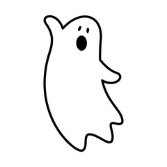 Ghost icon vector. Phantom illustration sign. Specter symbol. Halloween logo. Spirit mark.