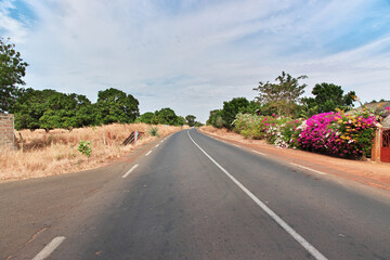 The road to Dakar, Senegal