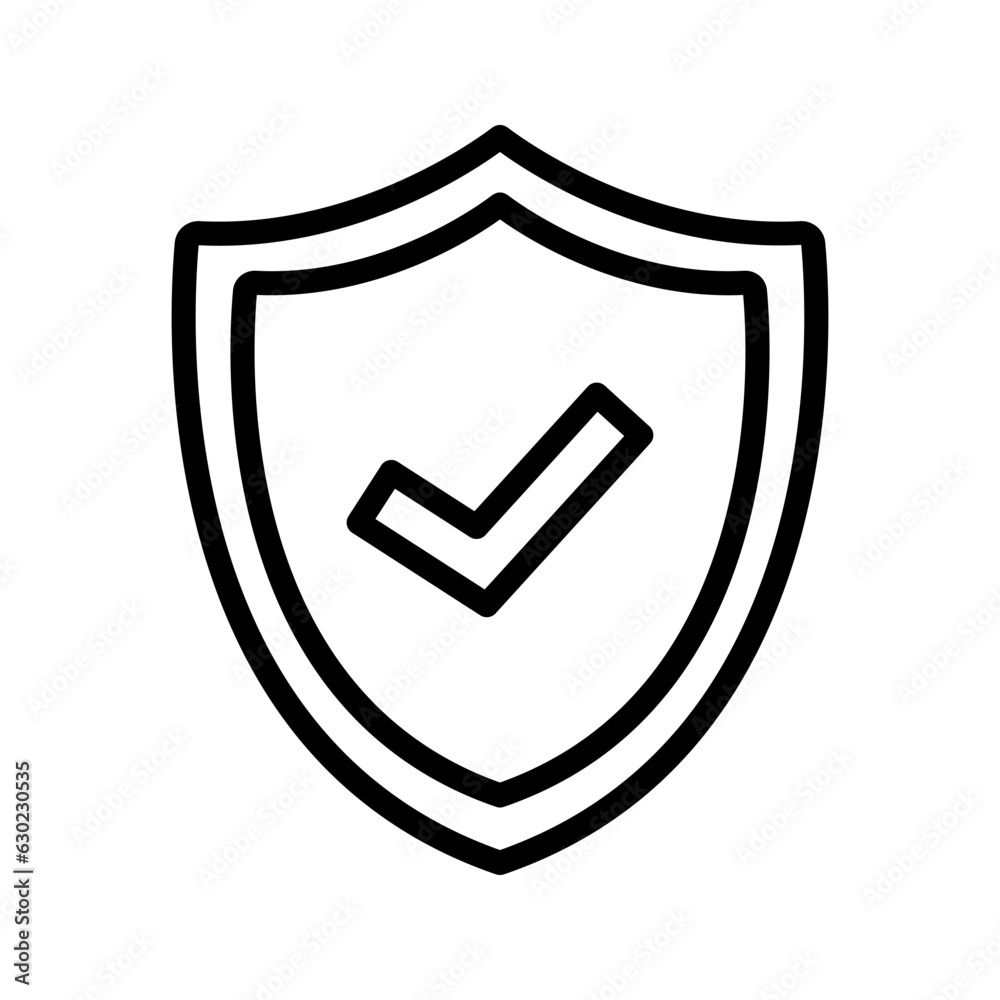 Wall mural secure icon. sign for mobile concept and web design color editable