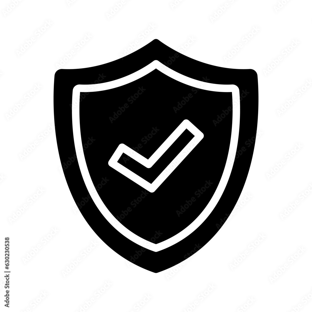 Wall mural secure icon. sign for mobile concept and web design color editable