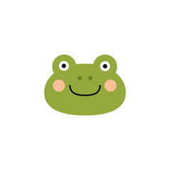 frog on a white background