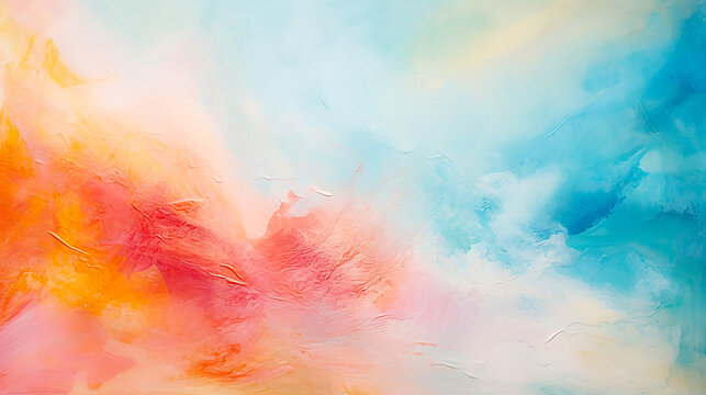 Colorful and Pastel Multicolor Painting Texture Background Painting 