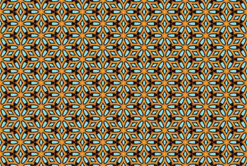 Seamless Decorative Print Geometry Drawing Colorful Vintage Fabric Geometric Backdrop Template Fashion Artistic Art Wallpaper Graphic Modern Background Design Texture Pattern.