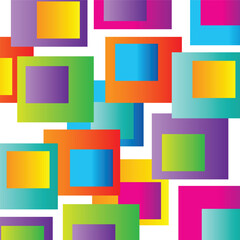 geometric square background with gradient color shape