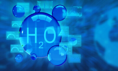 H20 water liquid blue element background technology natural information document aqua formula...