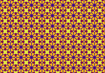 Seamless Decorative Print Geometry Drawing Colorful Vintage Fabric Geometric Backdrop Template Fashion Artistic Art Wallpaper Graphic Modern Background Design Texture Pattern.