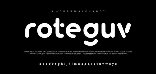 geometric shape font vector typeface