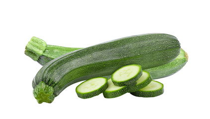 fresh vegetable zucchini isolated on transparent png