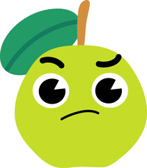 Guava Face Confused Thinking