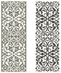 pattern Islamic ornamental vector graphic design, for ornament on the edge of the frame, perfect for calligraphic decoration frames - obrazy, fototapety, plakaty