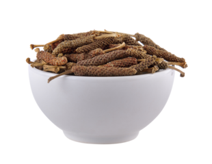 long pepper in the bowl on transparent png