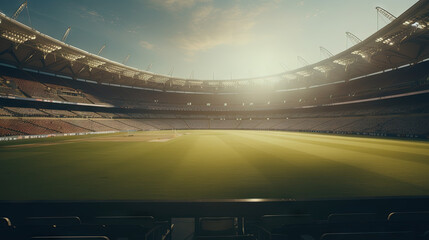 shot of a stadium created with generative ai