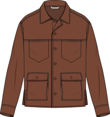 MEN AND BOYS WEAR JACKET WITH POCKETS VECTOR ILLUSTRATION © M A A Designs