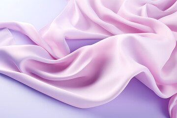 Obraz premium pink rose fabric on white background