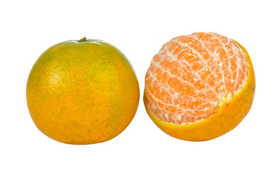 tangerine on transparent png