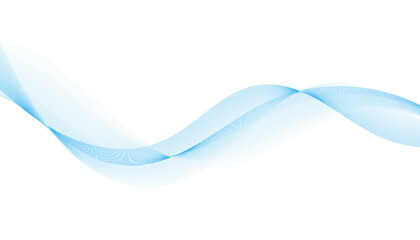 Abstract vector background with smooth color wave. Smoke wavy lines