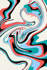 Abstract Background Liquid for Fabric Printing Motif