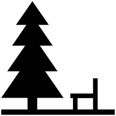 Fototapeta premium Forest Vector Solid Icons