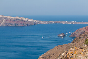 Santorini caldera seascape