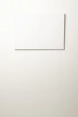 Foto op Plexiglas Historisch gebouw White canvas and copy space hanging in white wall background