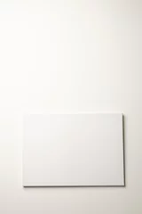 Foto op Plexiglas Historisch gebouw White canvas and copy space hanging in white wall background