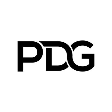 letter p d and g logo design