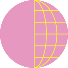 cute graphic shape element retro style