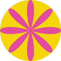 cute graphic shape element retro style