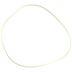 Gold Abstract Organic Outline Border