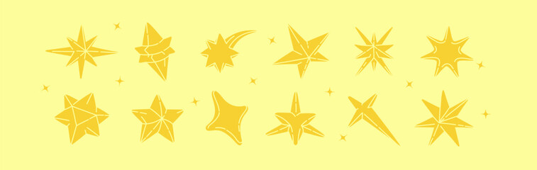 Discover isolated vector stars: Elegant 3D designs for modern projects, illuminating creativity with celestial charm. Use them to add a touch of sophistication and a cosmic touch to your creations. 