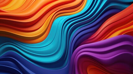 Abstract 3d colorful fluid background