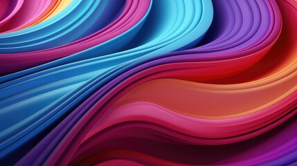 Abstract 3d colorful fluid background