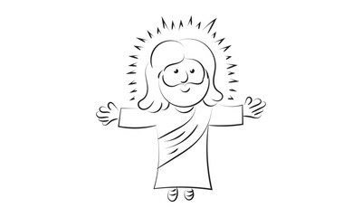 Christian Symbol design for print or use as poster, card, flyer, sticker, tattoo or T Shirt