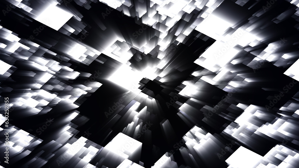 Poster abstract pattern, seamless mosaic background. abstract technology background, computer generated ima