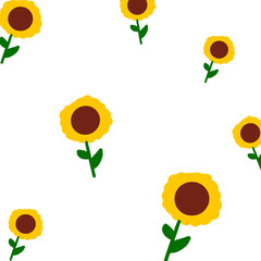 set of sunflowers
